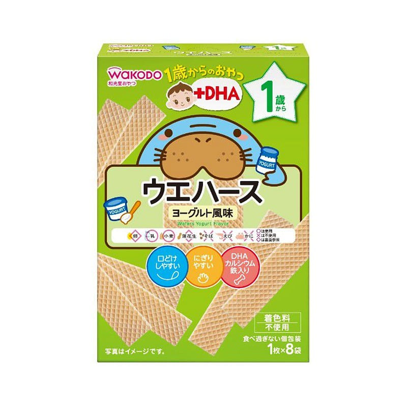Wakodo Teething Biscuits 1 year old+ Yogurt Flavor 1 each