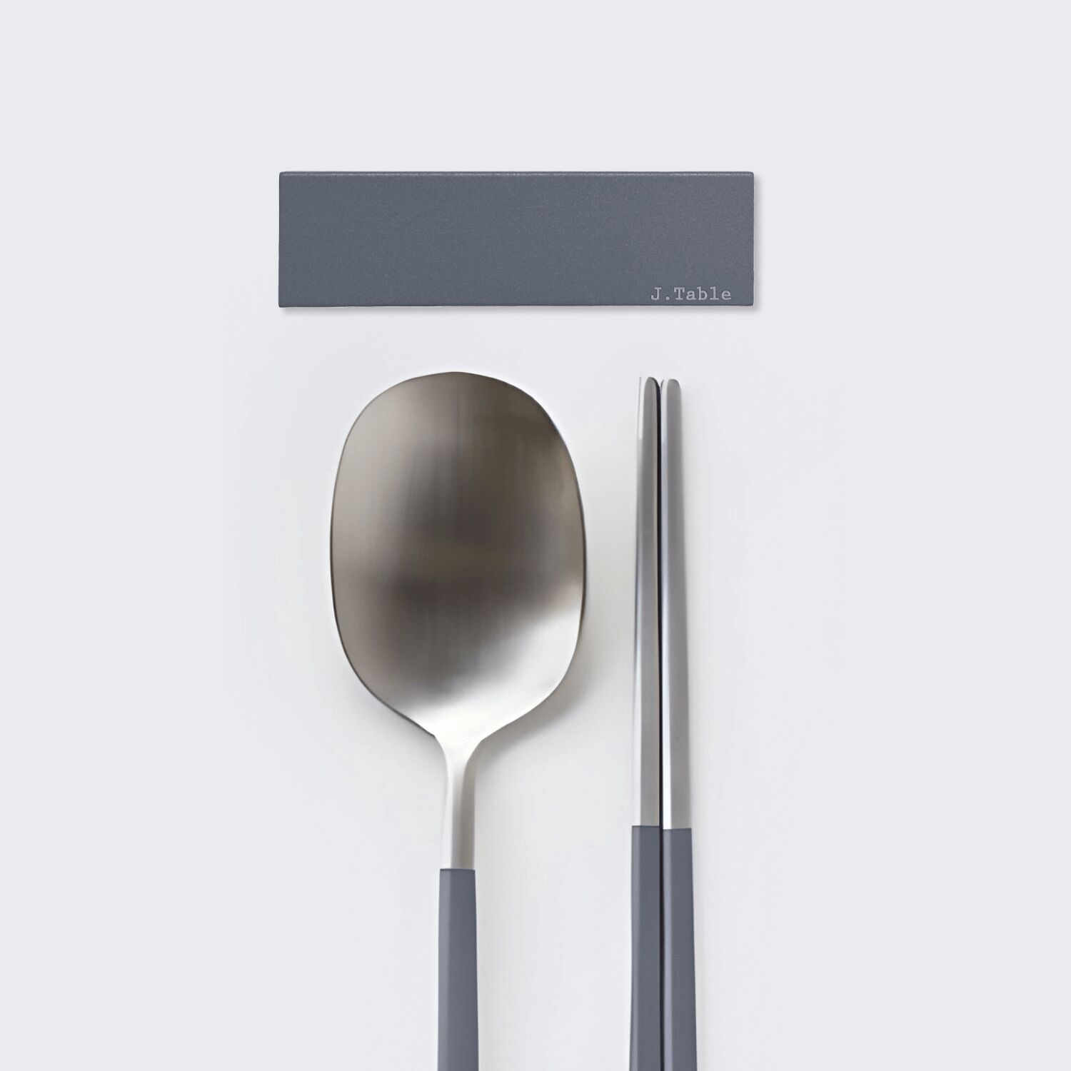 Dalkom Spoon, Chopstick & Rest Set - Navy Grey 1 個