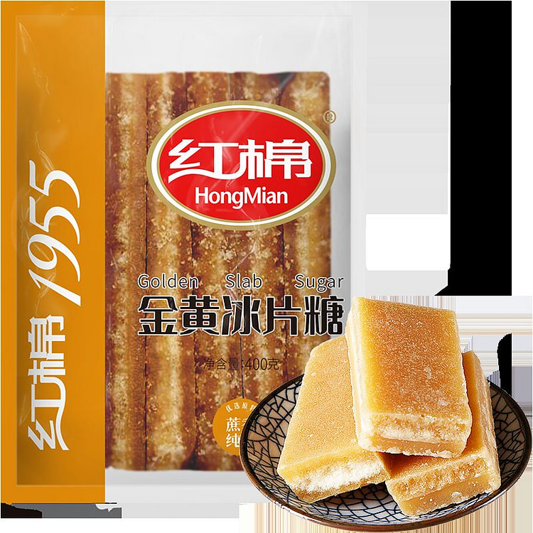 红棉冰片糖黄片糖酵素食糖400g*1袋