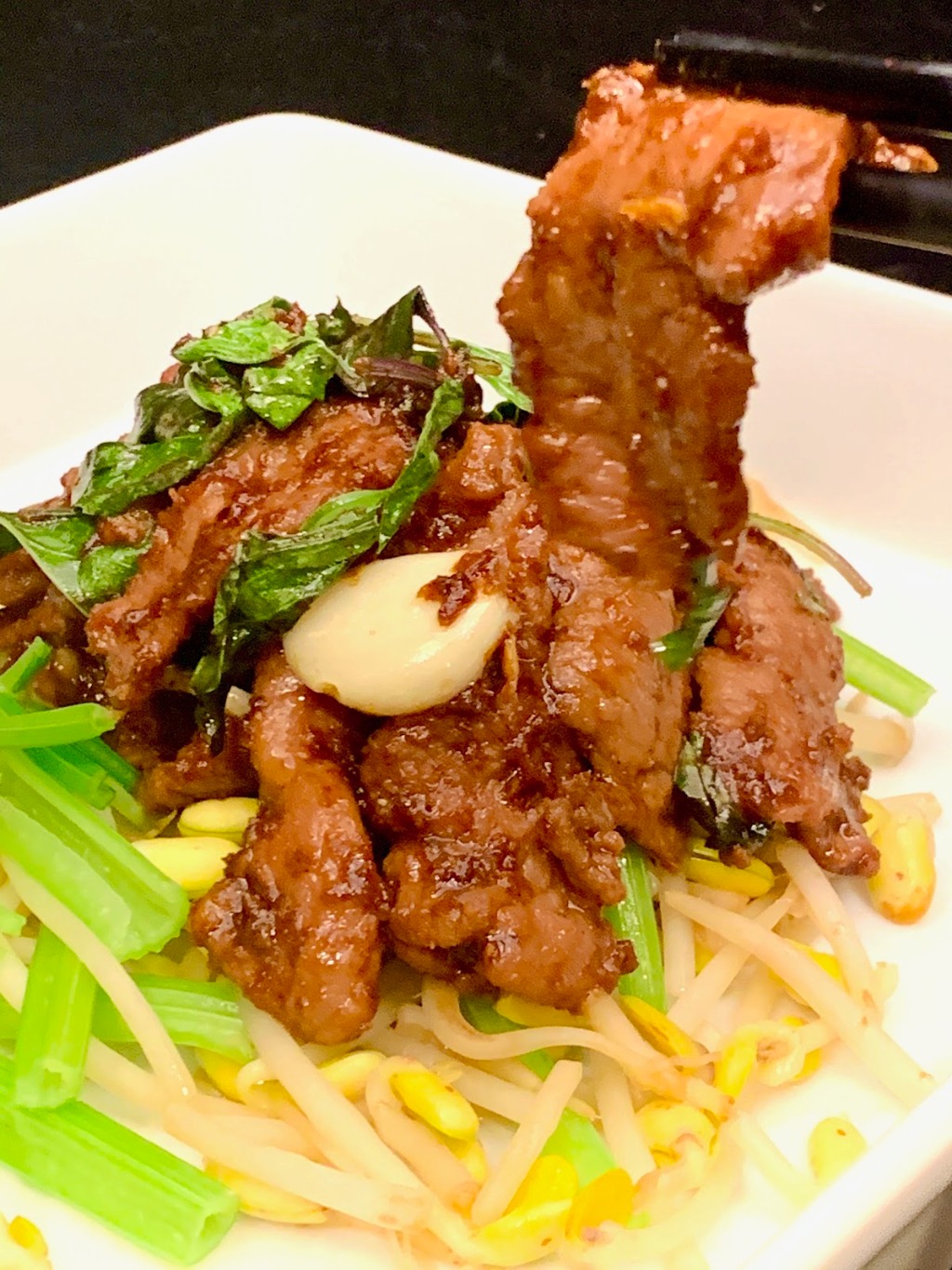 Marbled Beef with Taiwanese Satay Sauce (Mildly Spicy) Weee!