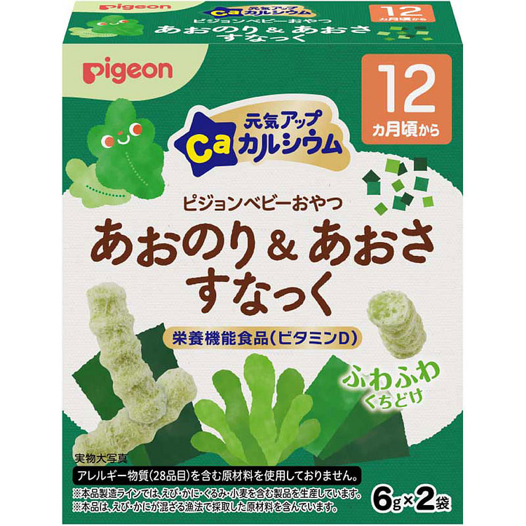 贝亲 海藻小鱼婴儿磨牙饼干 6g*2袋 1 份