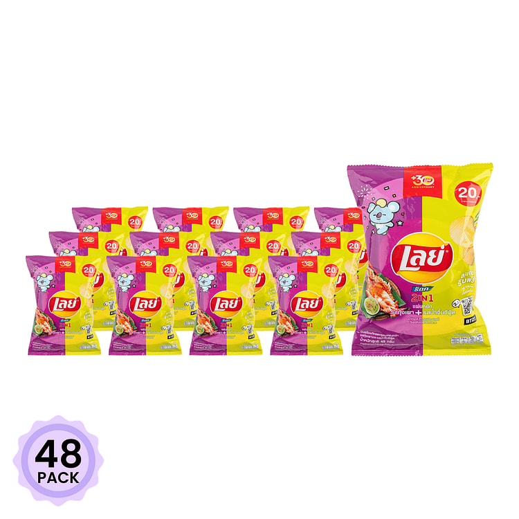 乐事薯片 二合一 海鲜酱味 48 克*48 包