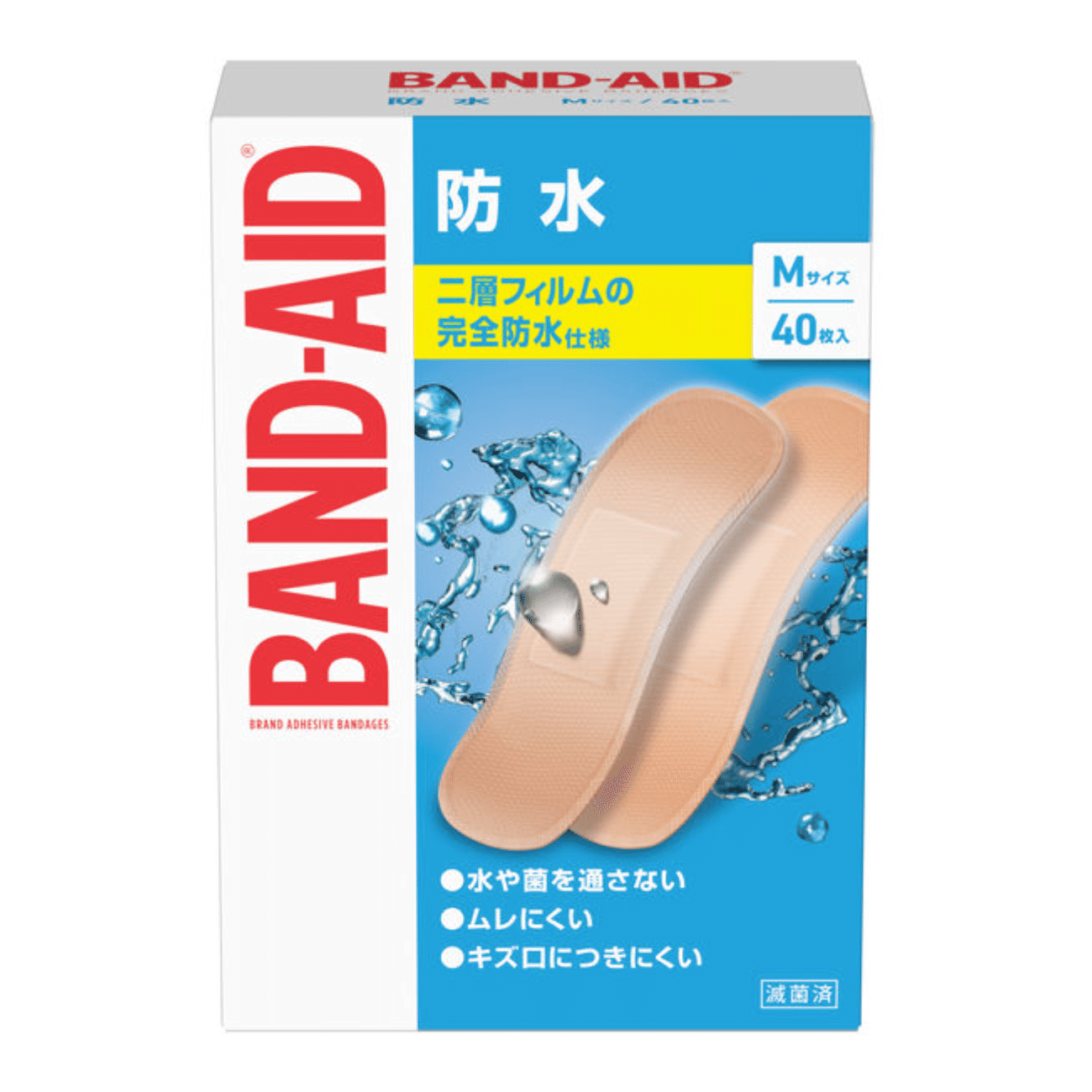 Band-aid waterproof M size 40 pieces 1 box
