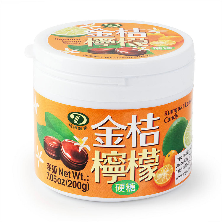 台湾绿得制果 金桔柠檬硬糖 200g 1 份