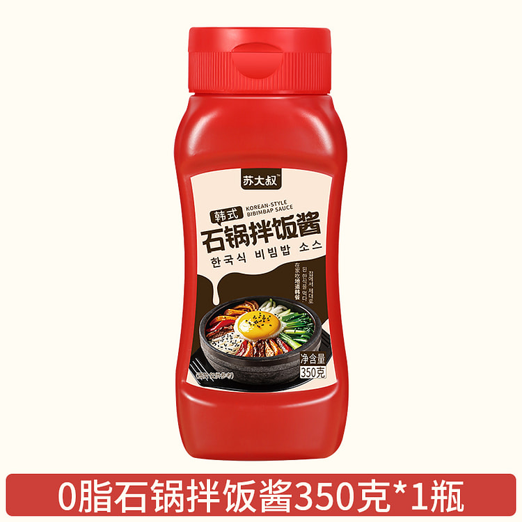 韩式石锅拌饭酱0脂肪韩国风味350g*1瓶