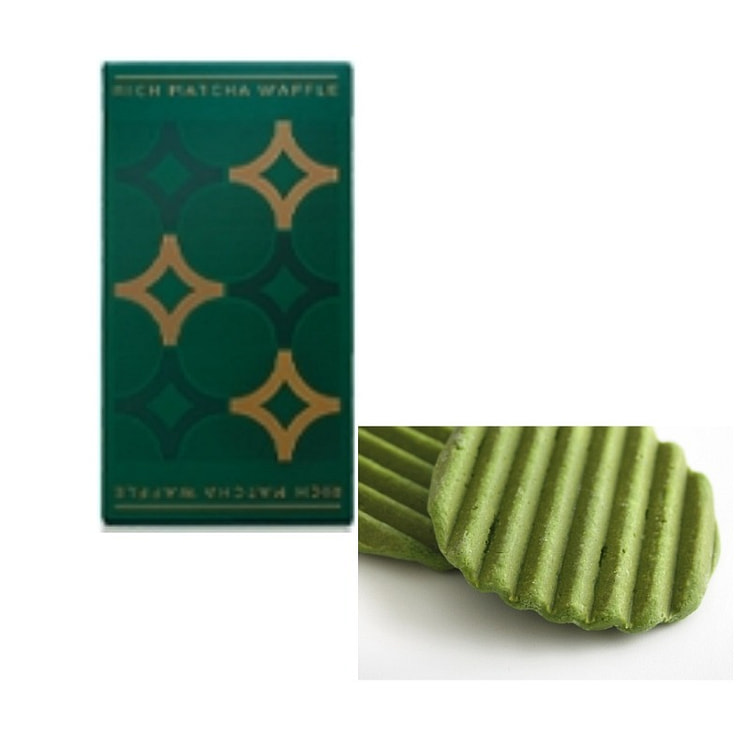 本家西尾八桥 浓厚抹茶华夫饼 3枚 1 盒