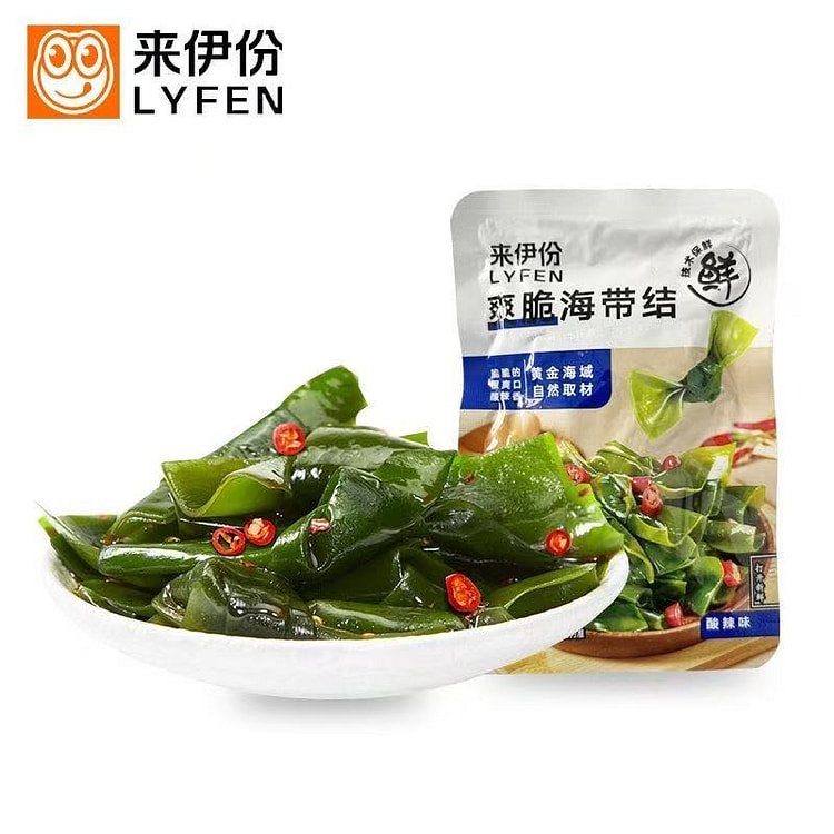 Laiyifen Crunchy Kelp Knots, Ready-to-Eat, 132g 132 g
