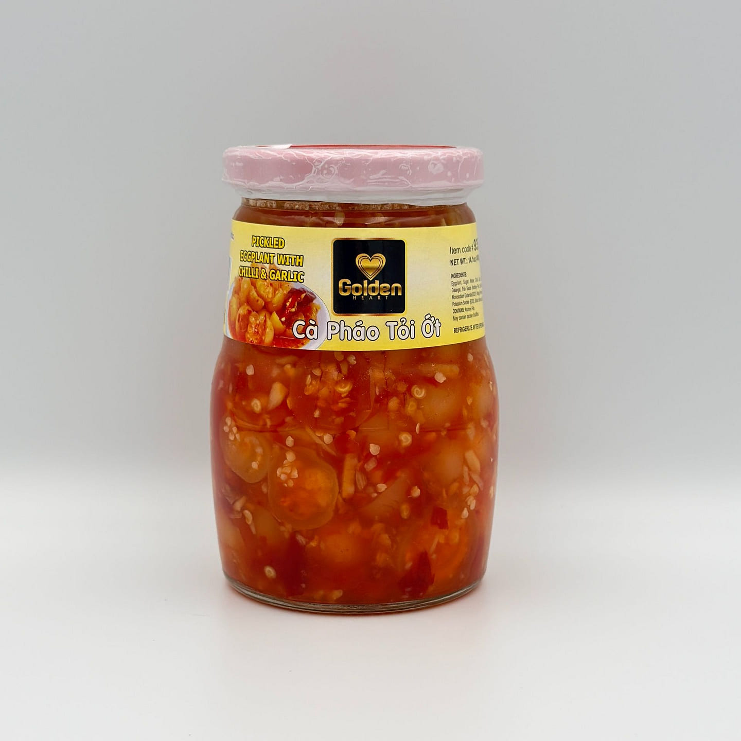 Golden Heart Pickled Eggplant Chili & Garlic 400 g