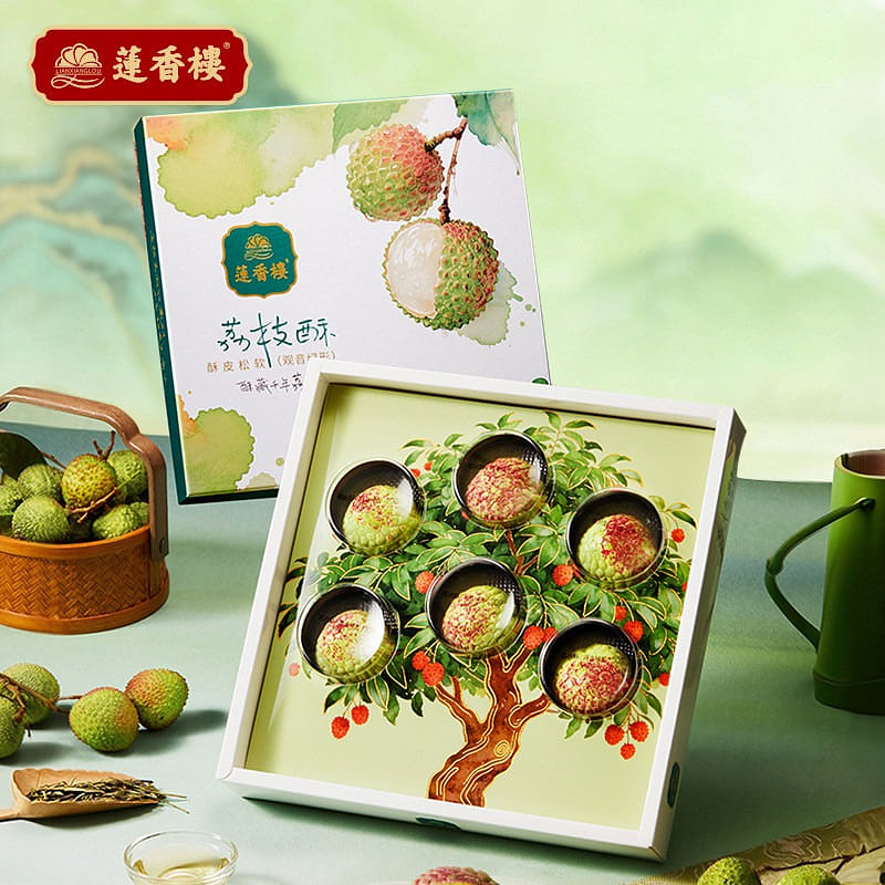 Lotus Fragrance Tower Lychee Pastry 180g 180 g