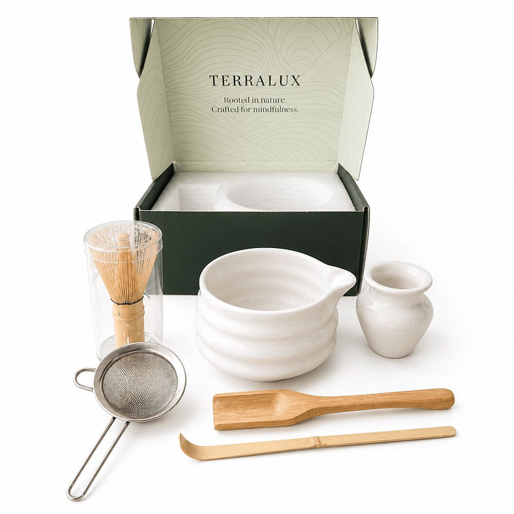 6-Piece Japanese Matcha Ceremony Gift Set