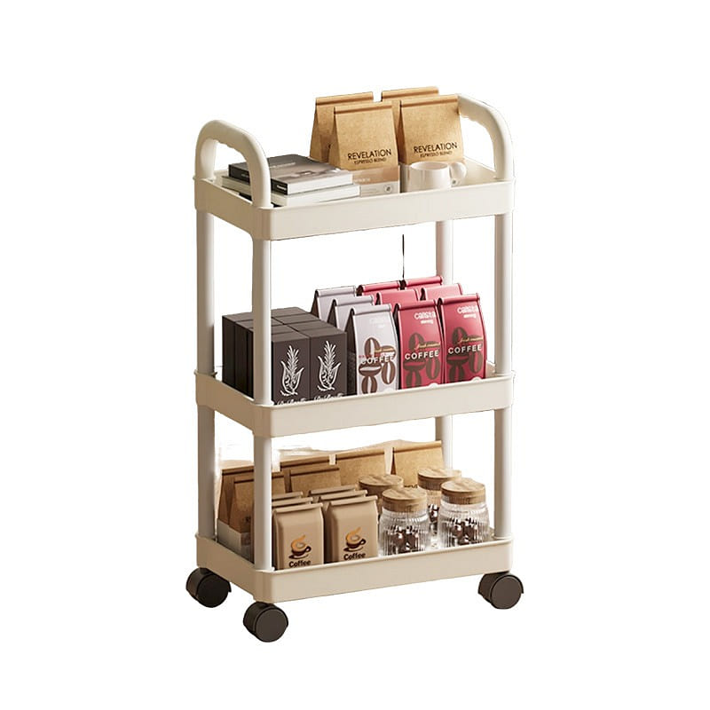 3TierRolling Utility Cart MultiLayer Storage Shelf 1 pack