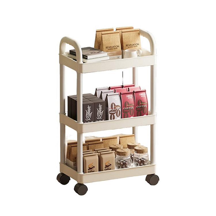 3TierRolling Utility Cart MultiLayer Storage Shelf 1 pack