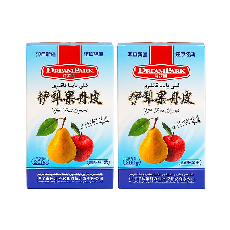 诗梦园伊犁果丹皮200克*2香梨味老式新疆特产