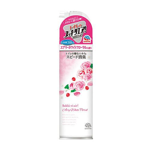 Earth Air Freshener Spray for Toilet White Floral