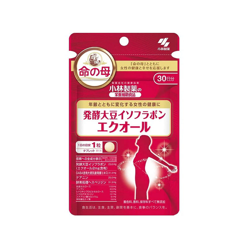 KOBAYASHI Fermented Soy Isoflavones Equol 30 pills 1 each
