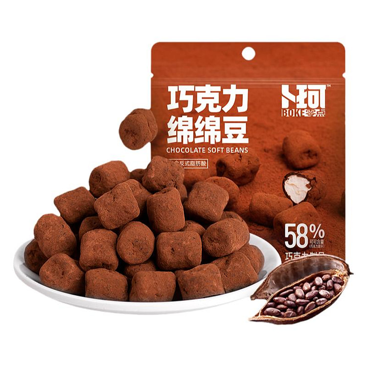 卜珂棉花糖夹心巧克力52g*3袋 156 克