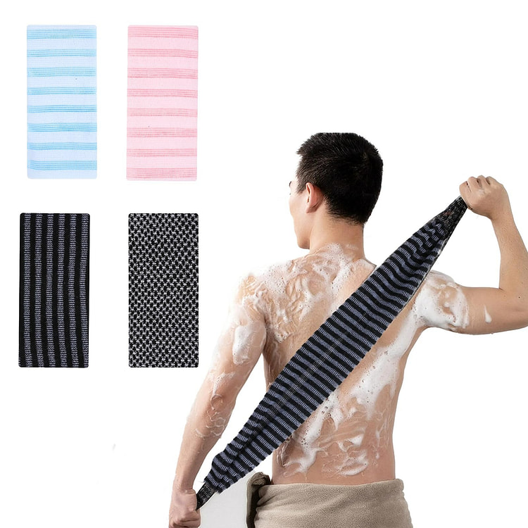 4 Pcs Exfoliating Shower Towel, Body Wash Scrubber