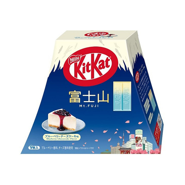 Bánh KitKat Blueberry Cheesecake Hương Vị Núi Phú Sĩ 9 Miếng