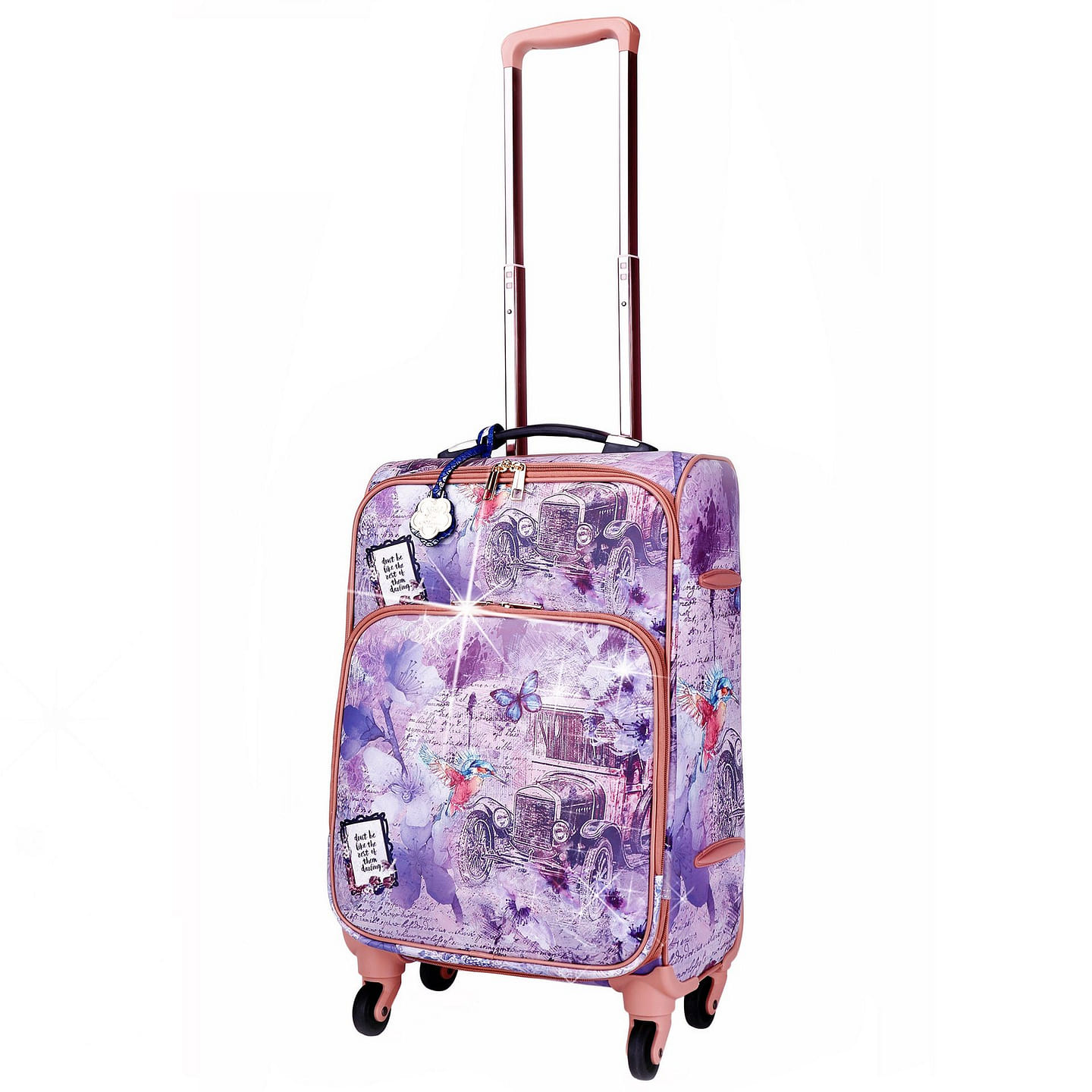 Vintage Darling Classic Travel Luggage for With Spinner Royal Blue [BAL6999-RB] 1 each
