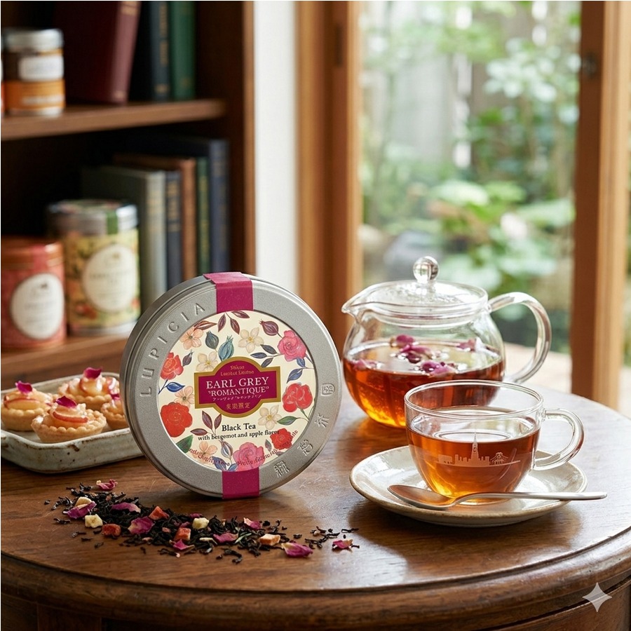 世界のお茶専門店ルピシア アップルローズ・ダージリン紅茶 50g/ 1 缶 