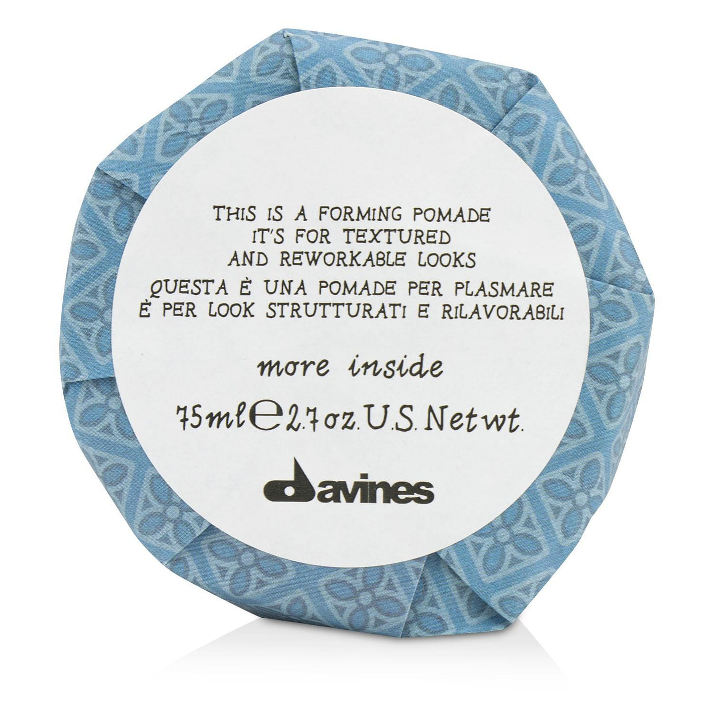 Davines More Inside This Is A Forming Pomade (For Textured and Reworkable Looks) 75ml/2.7oz 75 ml
