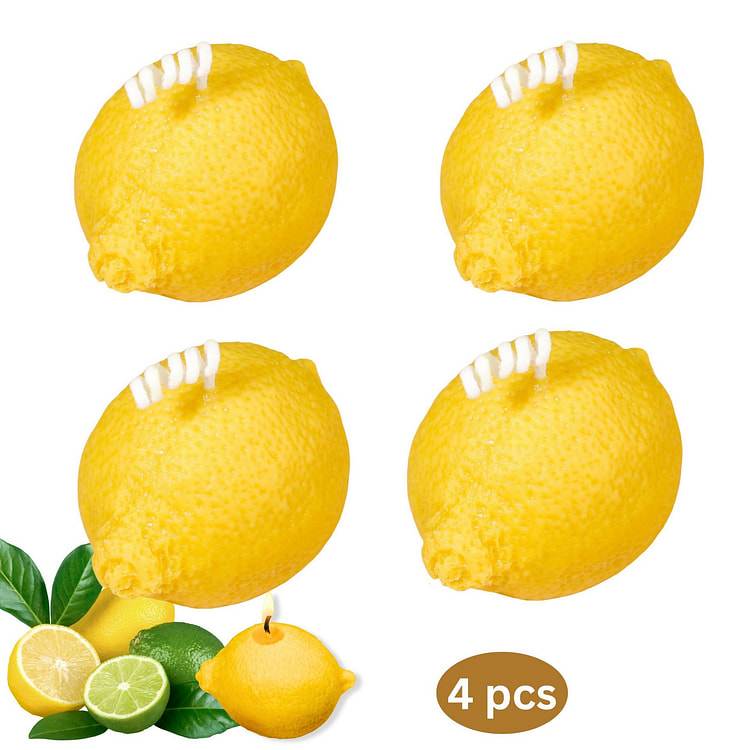 Lemon Soy Wax Scented Candle Made in USA