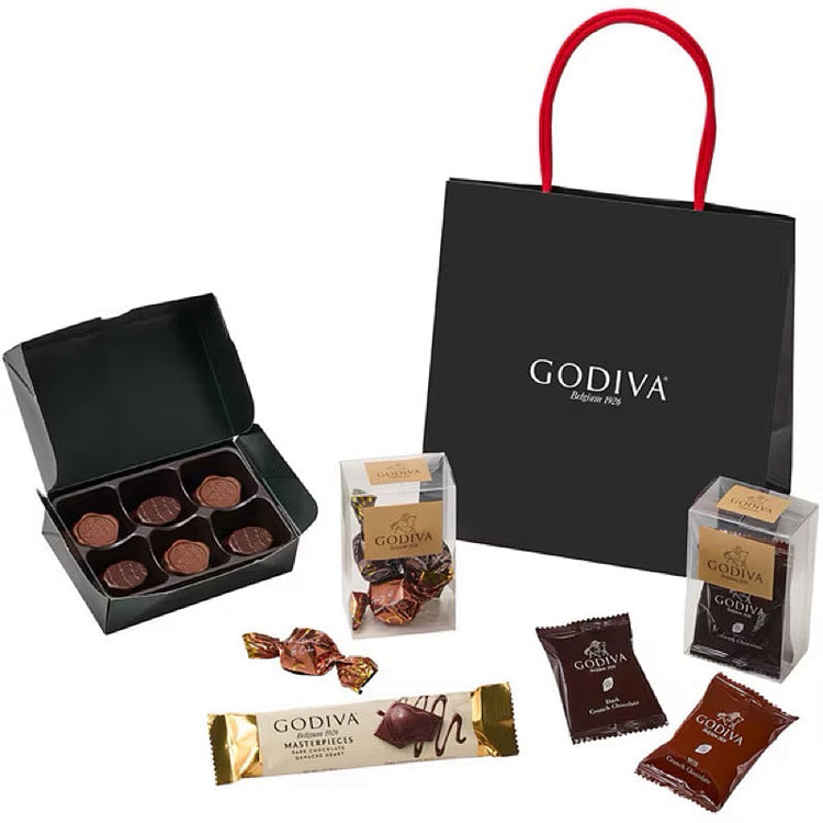 GODIVA Happy Bag BF 4 Flavors (Xmas Ltd.) 1 each