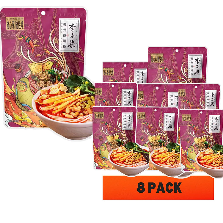 400g*8袋 李子柒 老坛酸笋螺蛳粉