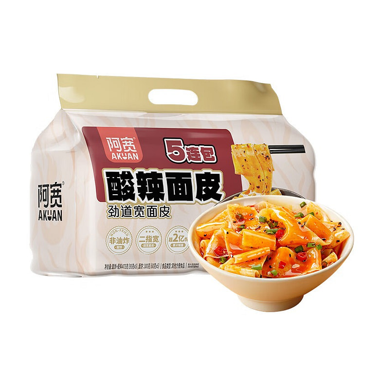 阿宽 酸辣面皮(95g*5) 475 克