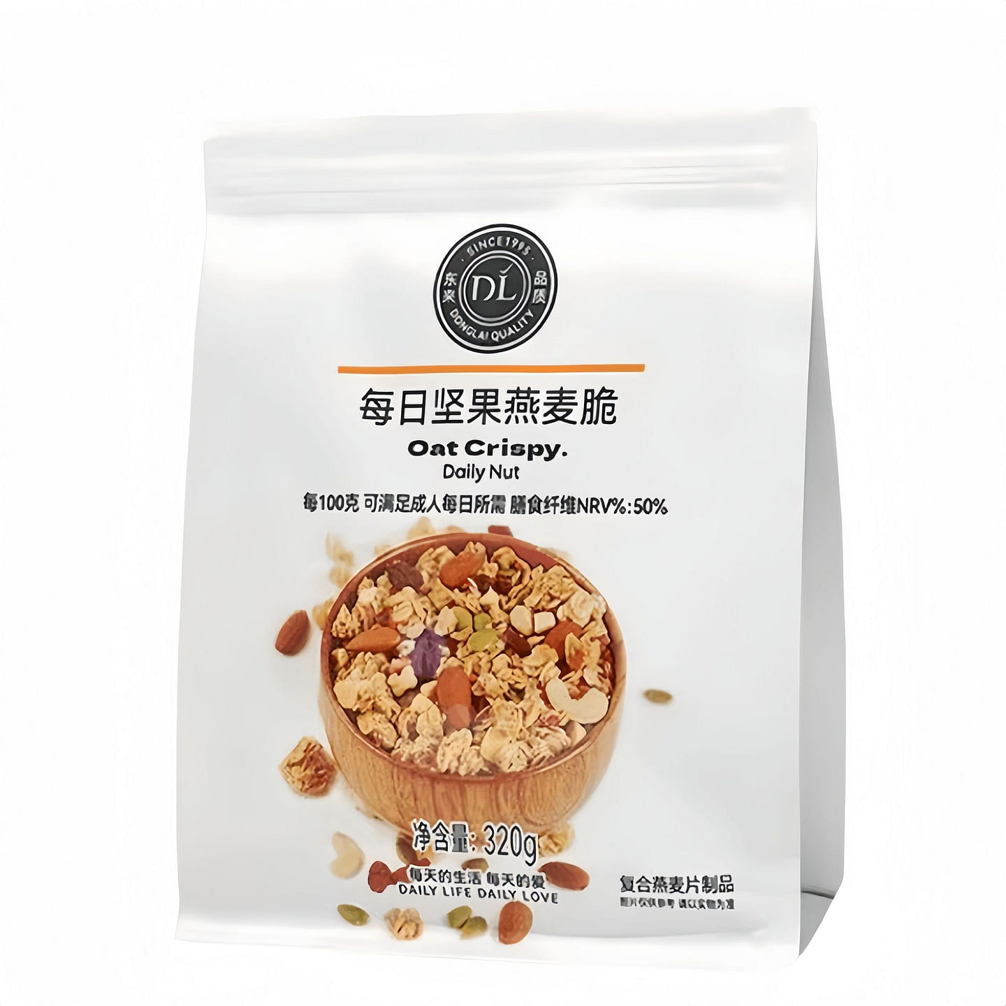 Pangdonglai Daily Nuts Oat Crunch 320g*1 Bag 320 g
