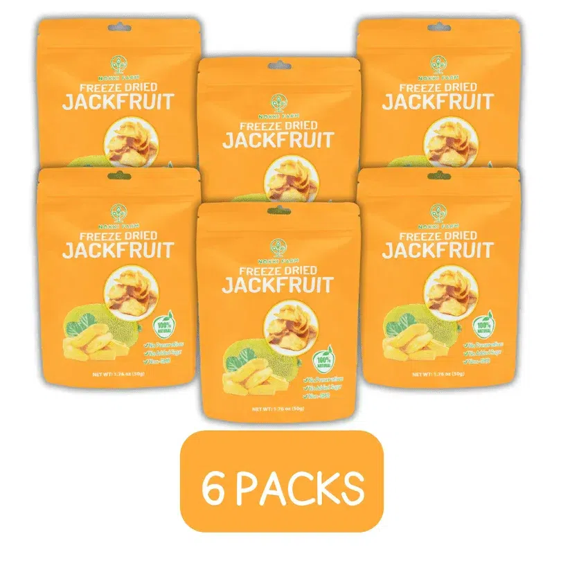 (Pack of 6) NOKKI FARM Freeze Dried Jackfruit 50g 300 g