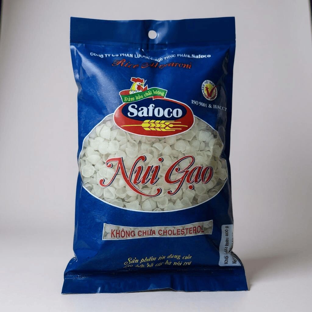 Safoco Rice Macaroni Oyster Shell Shape Nui Gao 400 g