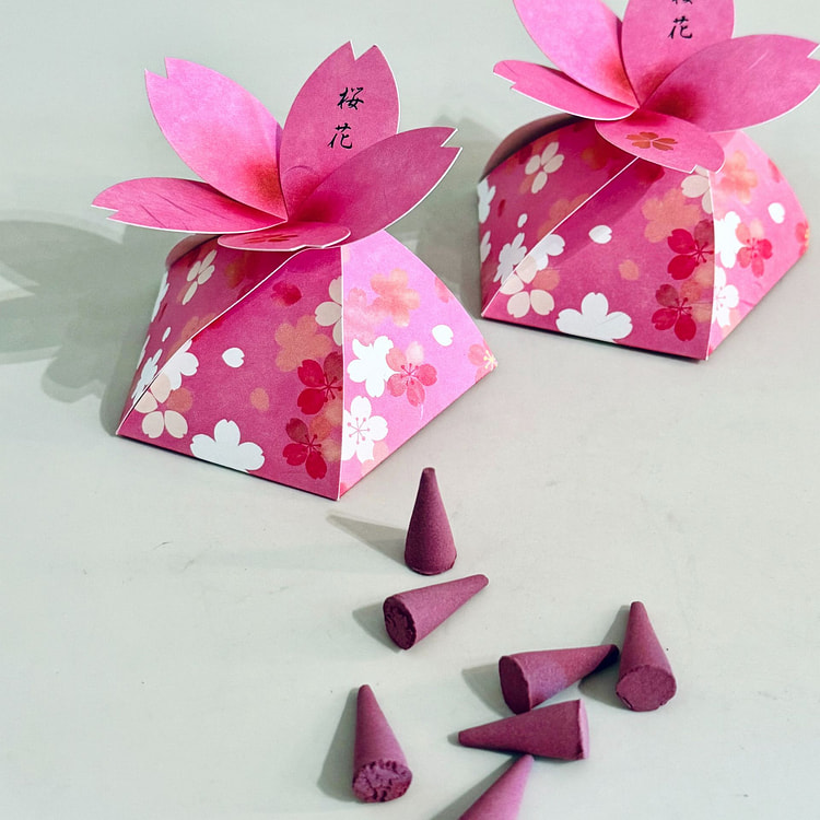 日本 香彩堂 塔香 樱香 - 桜花 1 个