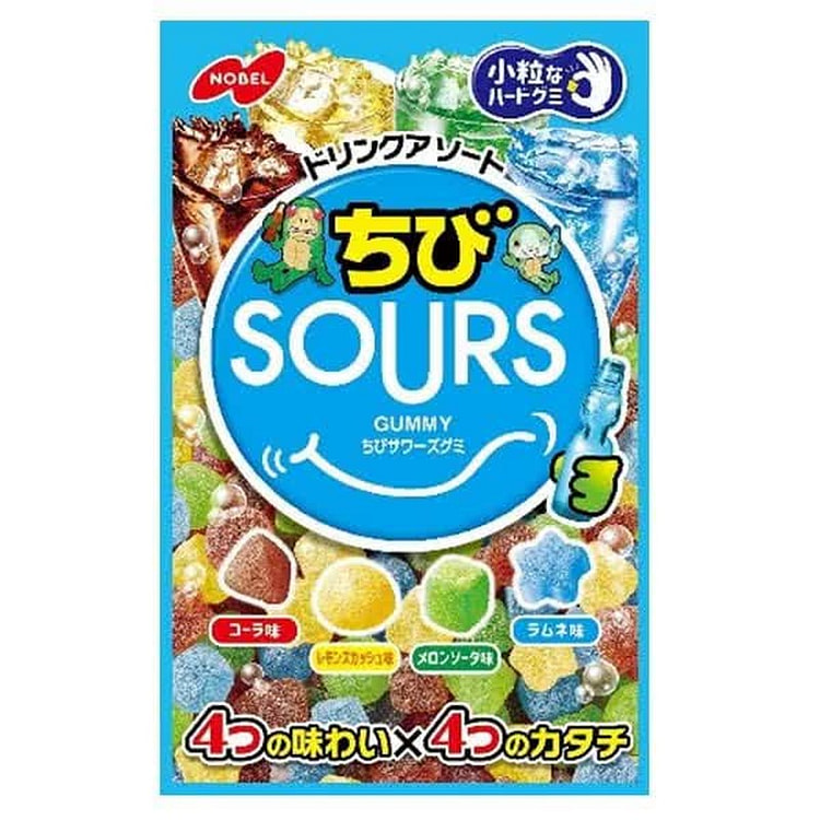 Nobel Chibi Sours Drink Assortment 80g 1 each