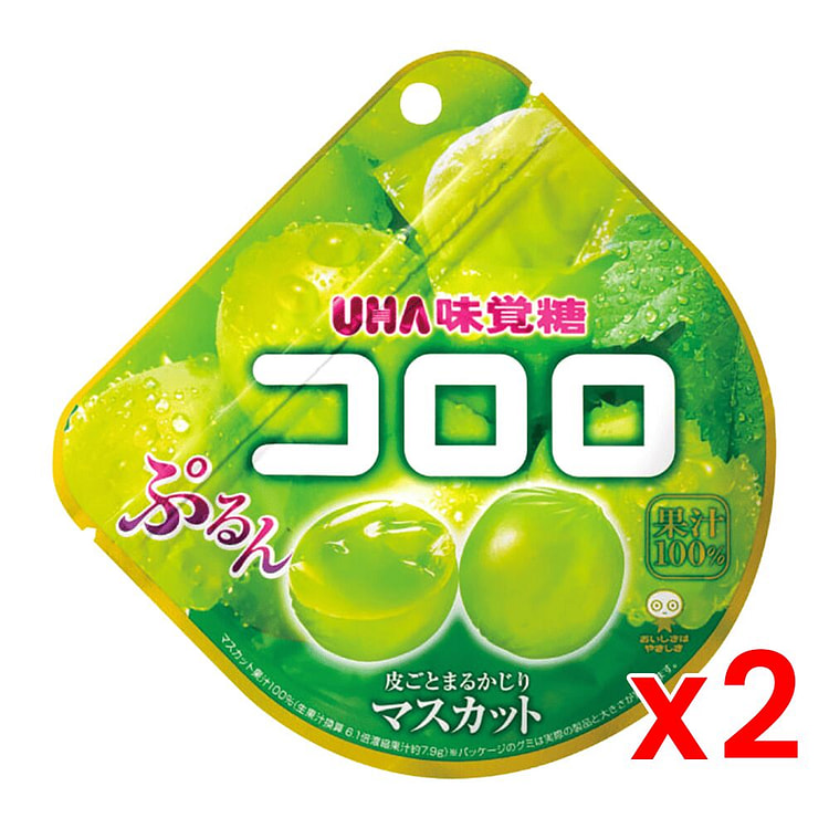 UHA Kororo Muscat Flavor Gummy 48gx2 1 pack