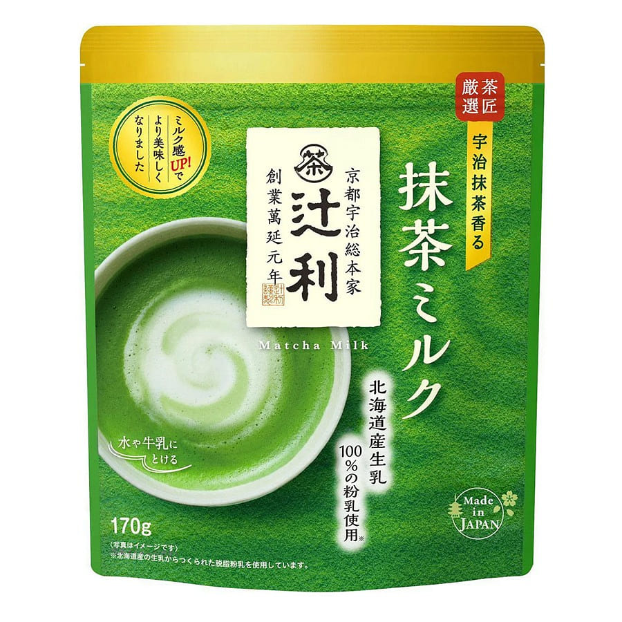 日本KATAOKA 辻利 原味抹茶粉 含糖含奶 170 克