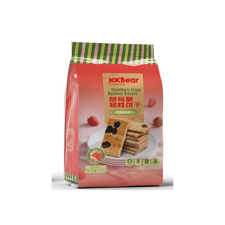 Strawberry Crisp Tough Biscuits 192g 1 pack