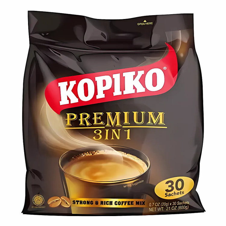 Kopiko 高级 三合一浓咖啡 21 盎司