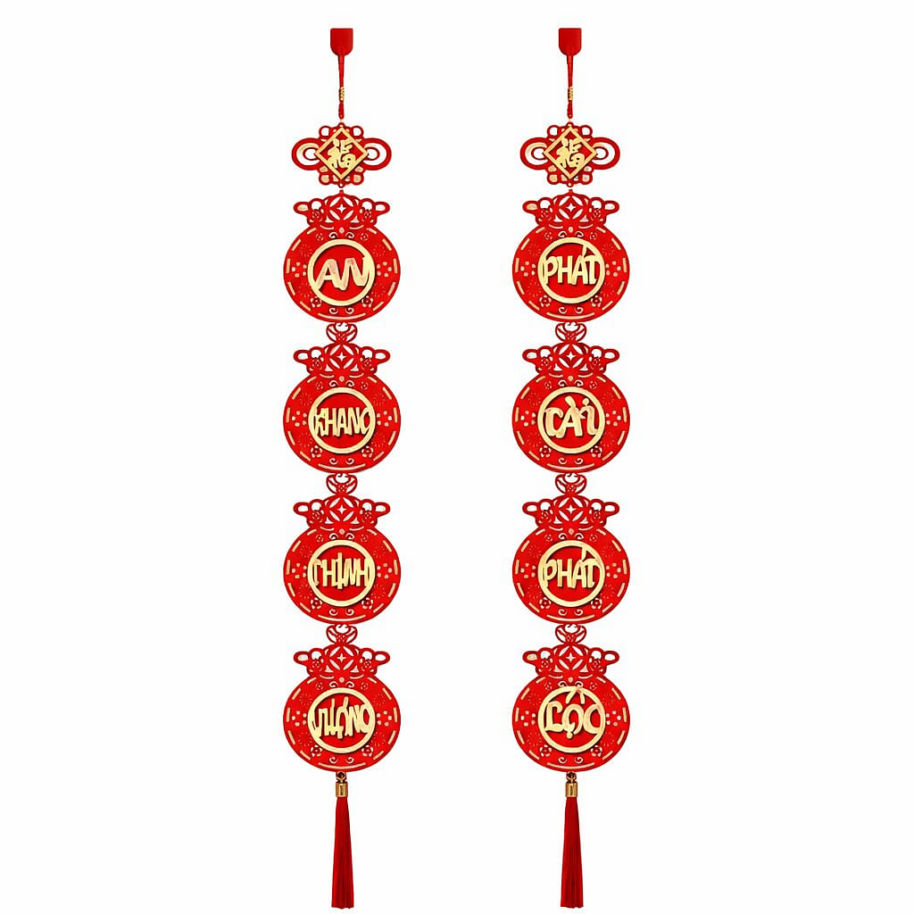 Lunar New Year Wall Hanging Couplets (Set of 2) 2 each