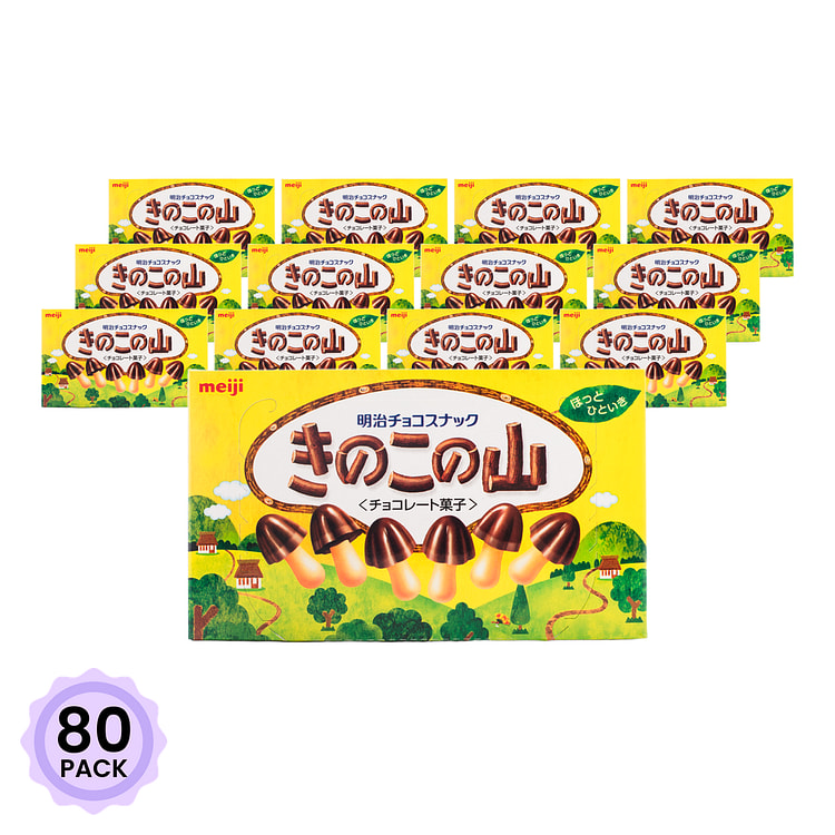 Meiji 초코맛 밀 크래커 74 그램*80 팩