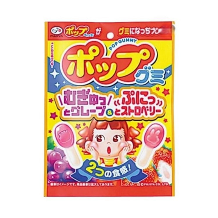 不二家 双重食感 两种口味水果软糖 54g 1 包
