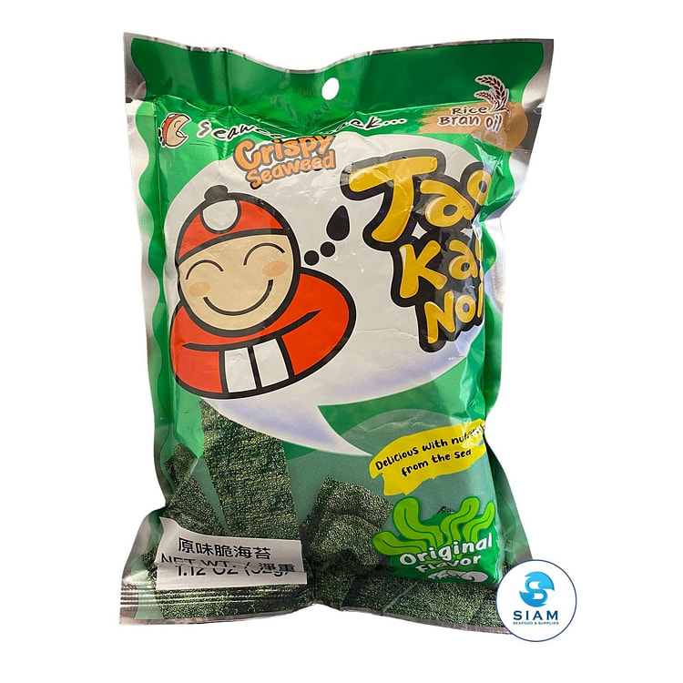 Tao Kae Noi Crispy Seaweed Thai Snack, Original Flavor