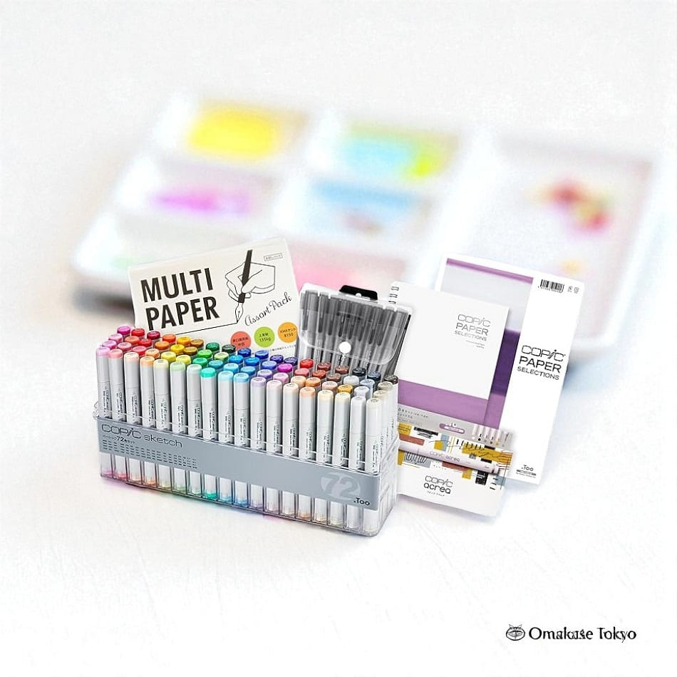 Copic Sketch DX Basic Box 72 Colors 2500 g