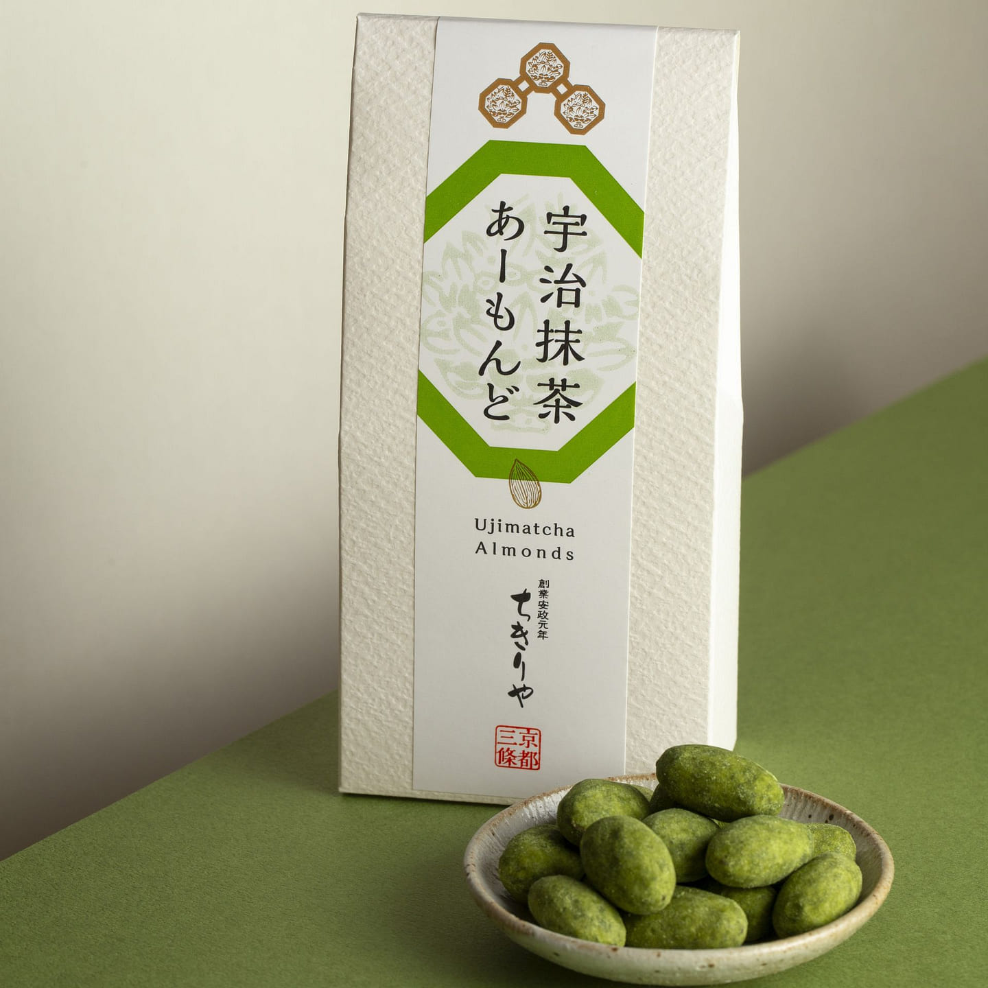 Chikiriya - Uji-Matcha Green Tea coated Almonds - 1.83oz 1 each