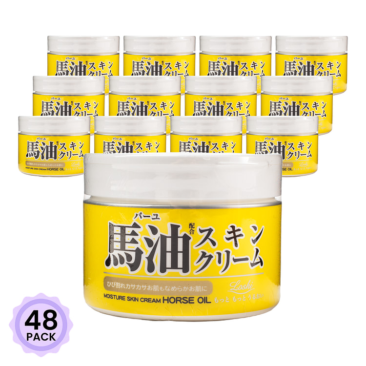 北海道LOSHI马油 多效滋润保湿抗敏乳霜 220 克*48 包