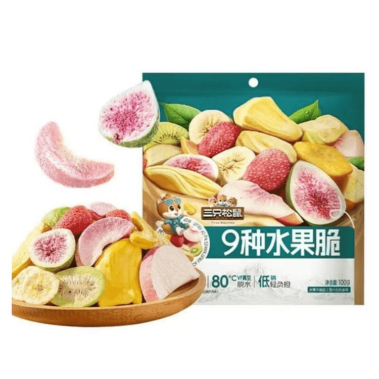Three Squirrels Freeze-Dried Strawberry Fig Mango 100 g