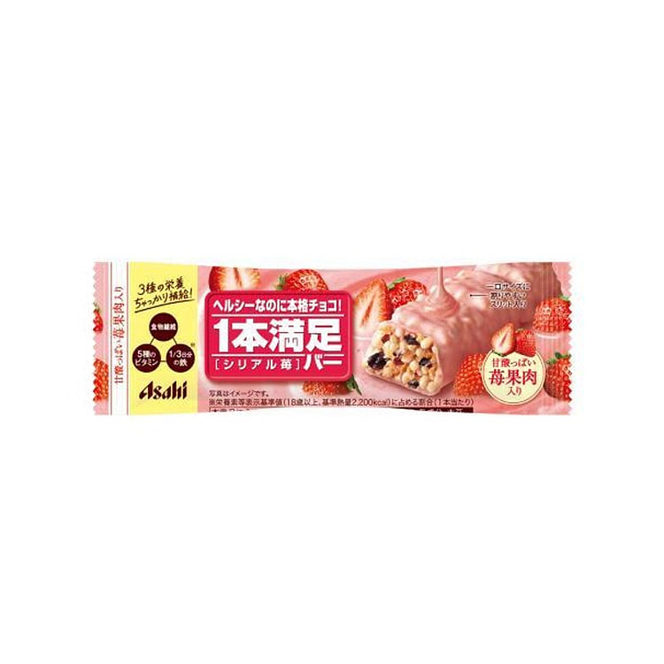 朝日 蛋白代餐 低卡 能量棒 草莓巧克力味