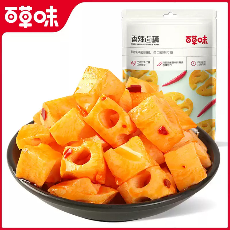 百草味 香辣卤藕180g