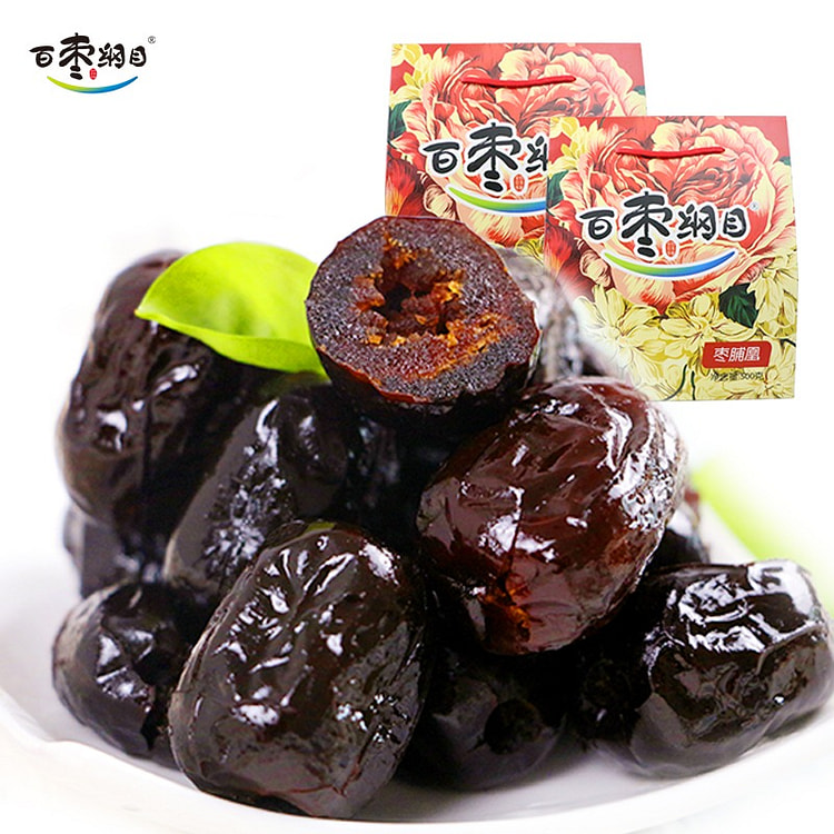 百枣纲目婚庆装礼盒500g