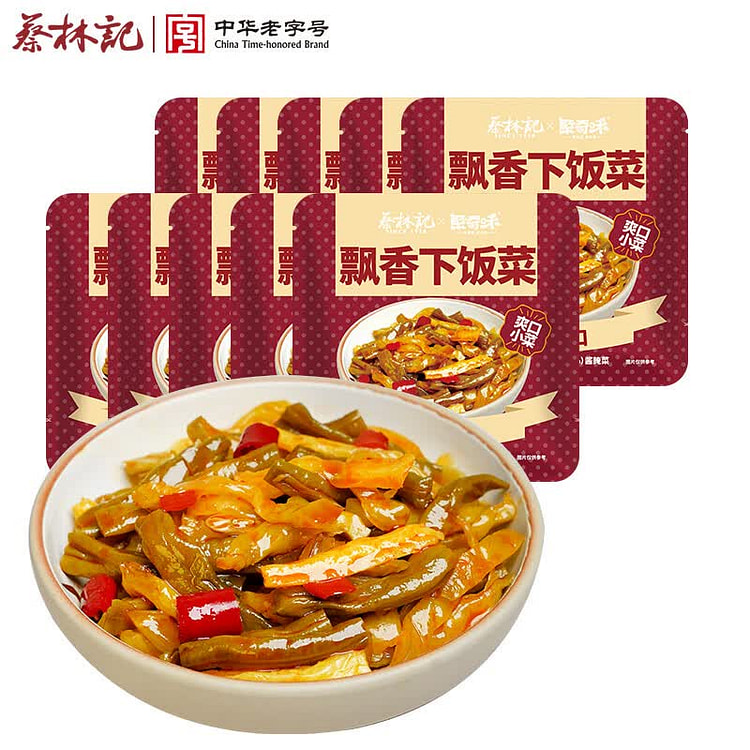 蔡林记榨菜丝 鲜嫩脆爽腌菜咸菜配粥下饭菜 300 克